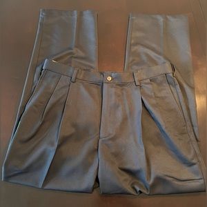 NWT Haggar - Men's Premium Navy Pleated Pants - Size 38W x 32L